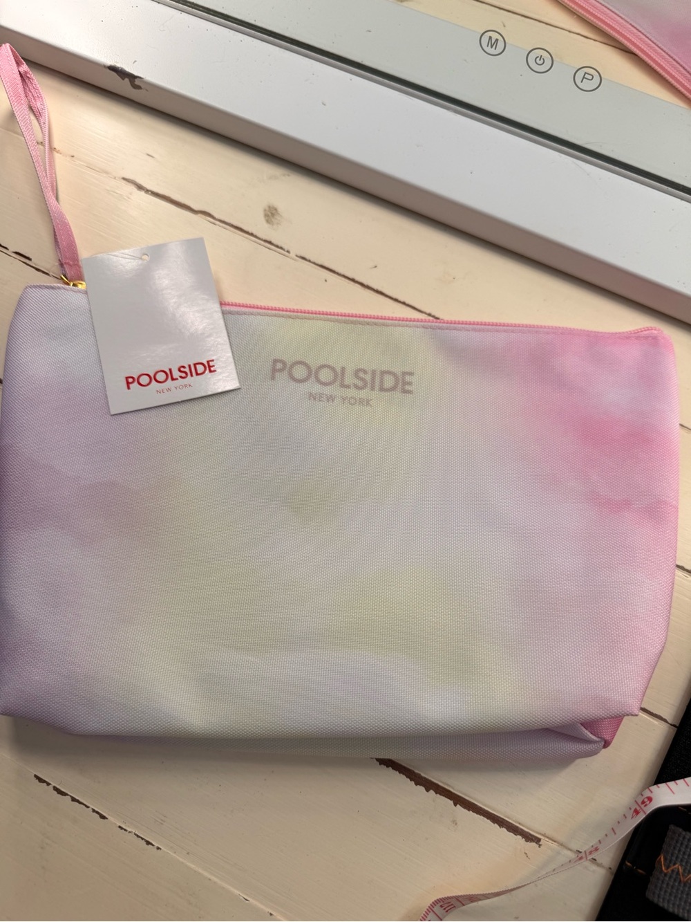Poolside New York Pastel Pink Travel Pouch